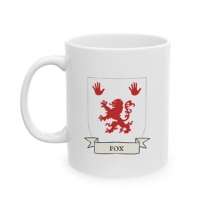 Fox Family Coat of Arms Coffee Mug
