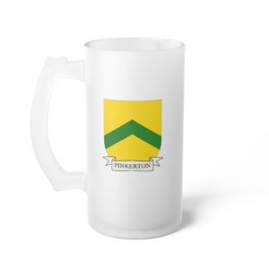 Pinkerton Family Coat of Arms Beer Mug