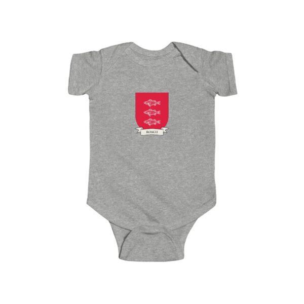 Roach Family Coat of Arms Baby Onesie Bodysuit - Image 3