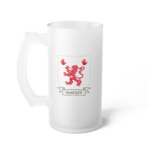 McAuley Family Coat of Arms Beer Mug