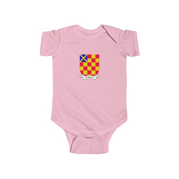 Warren Family Coat of Arms Baby Onesie Bodysuit - Image 5