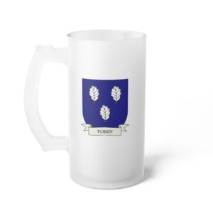 Tobin Family Coat of Arms Beer Mug