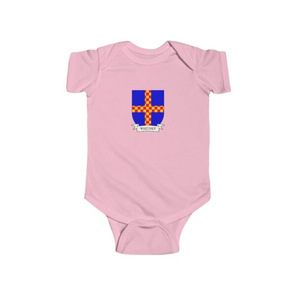 Whitney Family Coat of Arms Baby Onesie Bodysuit - Image 5