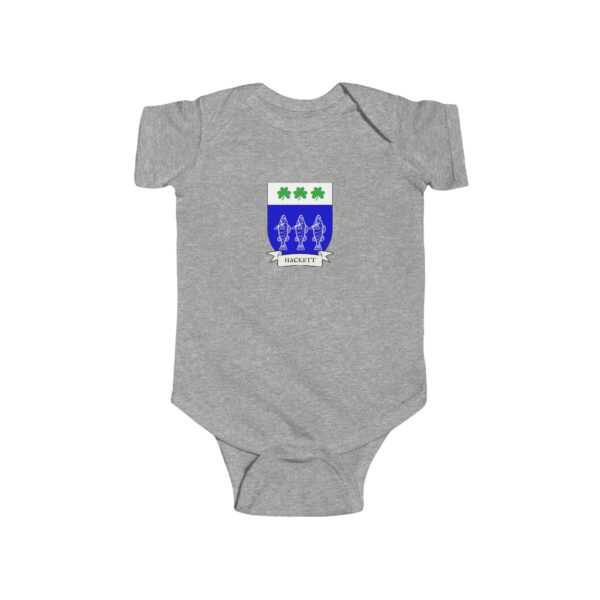 Hackett Family Coat of Arms Baby Onesie Bodysuit - Image 3