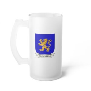 McDaniels Family Coat of Arms Beer Mug