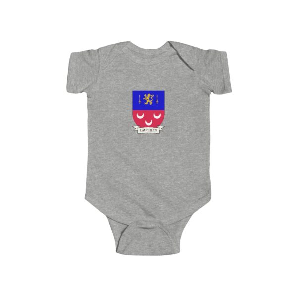 Laughlin Family Coat of Arms Baby Onesie Bodysuit - Image 3