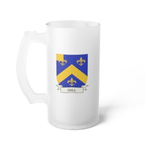 Hill Family Coat of Arms Beer Mug