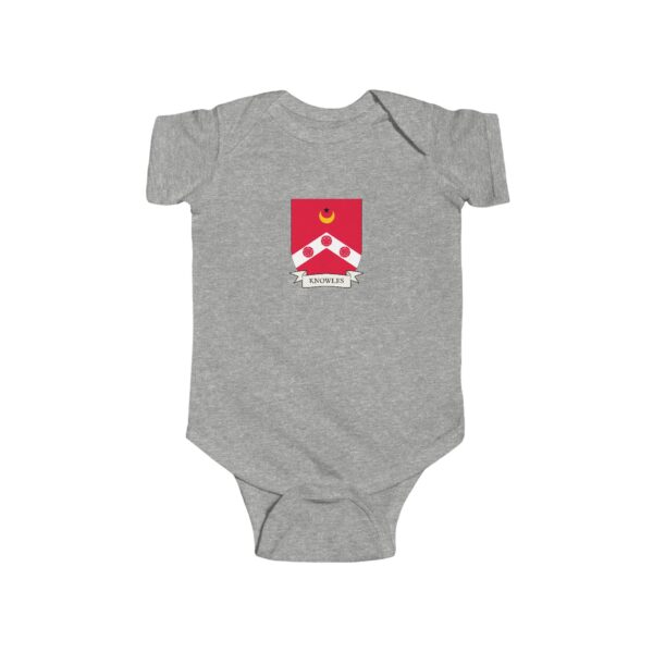 Knowles Family Coat of Arms Baby Onesie Bodysuit - Image 3