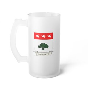 Haggerty Family Coat of Arms Beer Mug