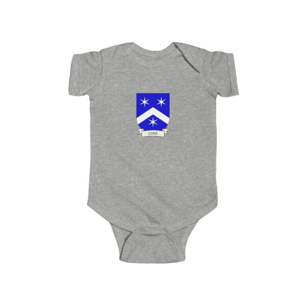 Carr Family Coat of Arms Baby Onesie Bodysuit - Image 3