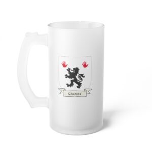 Crosby Family Coat of Arms Beer Mug