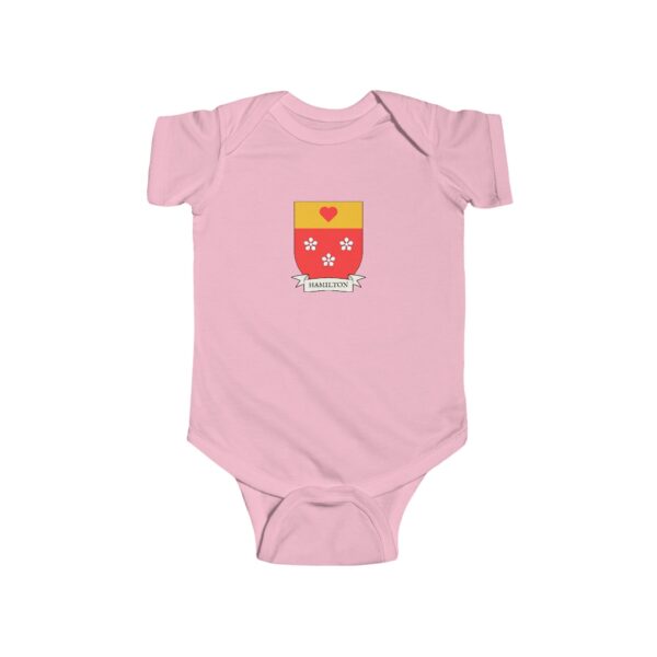 Hamilton Family Coat of Arms Baby Onesie Bodysuit - Image 5