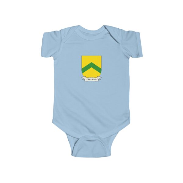 Pinkerton Family Coat of Arms Baby Onesie Bodysuit - Image 4