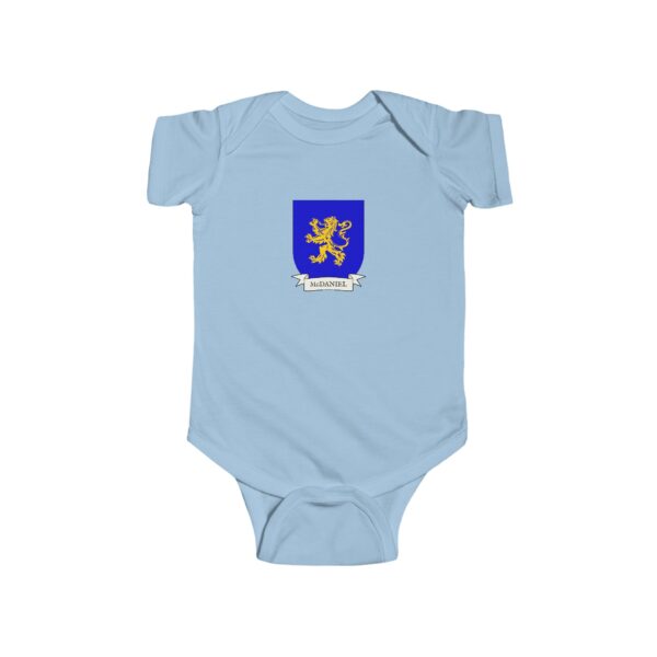McDaniel Family Coat of Arms Baby Onesie Bodysuit - Image 4