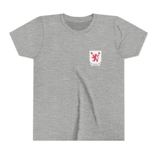McAuley Family Coat of Arms Youth T-Shirt - Image 4