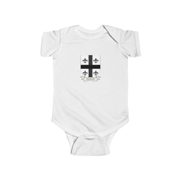 Fenton Family Coat of Arms Baby Onesie Bodysuit - Image 2
