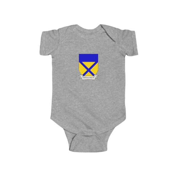 Kirkpatrick Family Coat of Arms Baby Onesie Bodysuit - Image 3