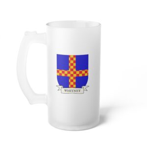 Whitney Family Coat of Arms Beer Mug