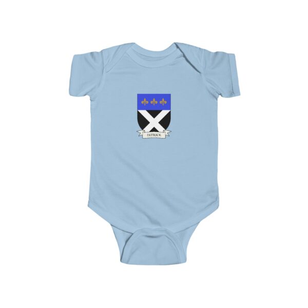 Patrick Family Coat of Arms Baby Onesie Bodysuit - Image 4