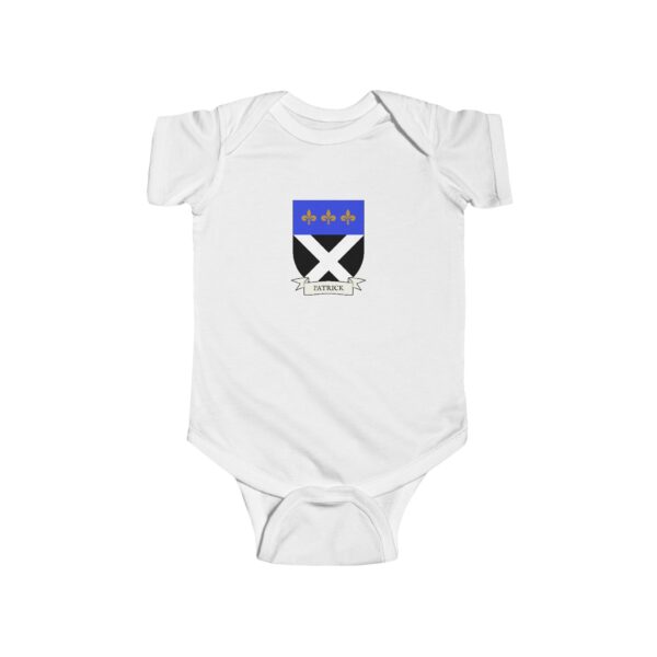 Patrick Family Coat of Arms Baby Onesie Bodysuit