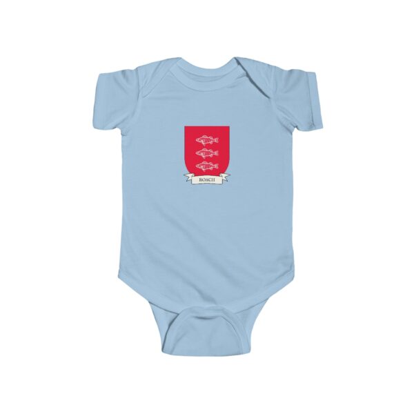 Roach Family Coat of Arms Baby Onesie Bodysuit - Image 4