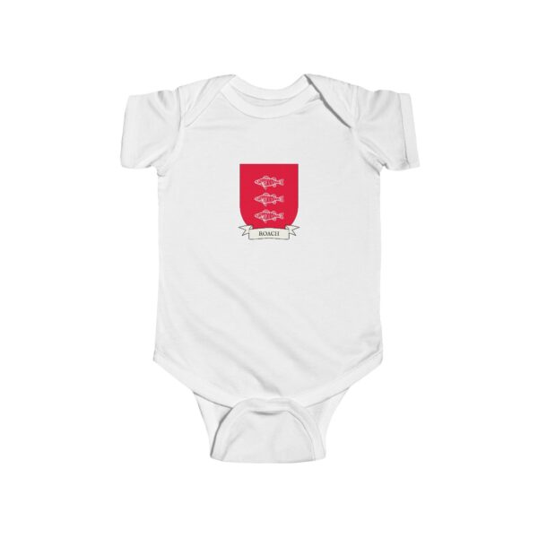 Roach Family Coat of Arms Baby Onesie Bodysuit - Image 2