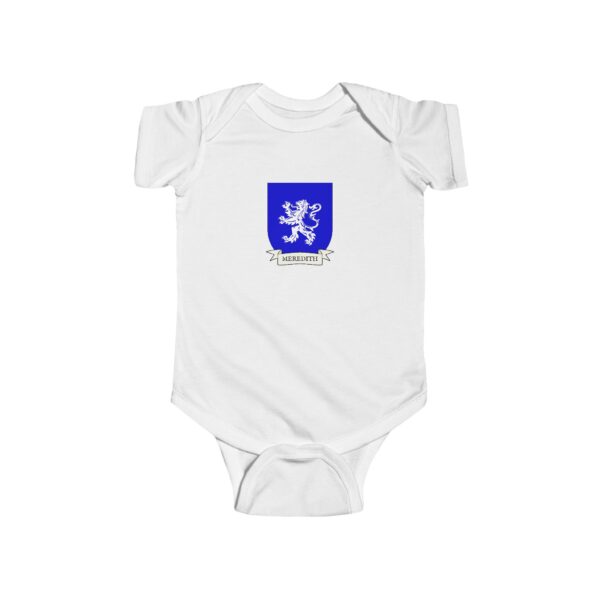 Meredith Family Coat of Arms Baby Onesie Bodysuit - Image 2