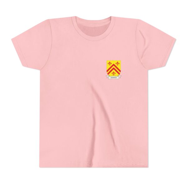 Barber Family Coat of Arms Youth T-Shirt - Image 4
