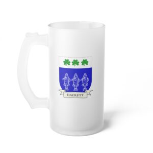 Hackett Family Coat of Arms Beer Mug