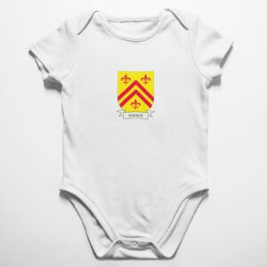 Barber Family Coat of Arms Baby Onesie Bodysuit