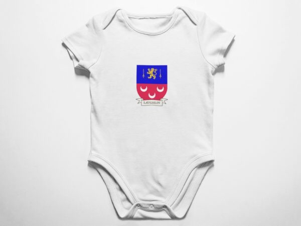 Laughlin Family Coat of Arms Baby Onesie