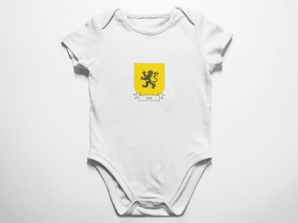 Lee Family Coat of Arms Baby Onesie