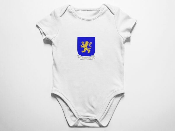 McDaniel Family Coat of Arms Baby Onesie