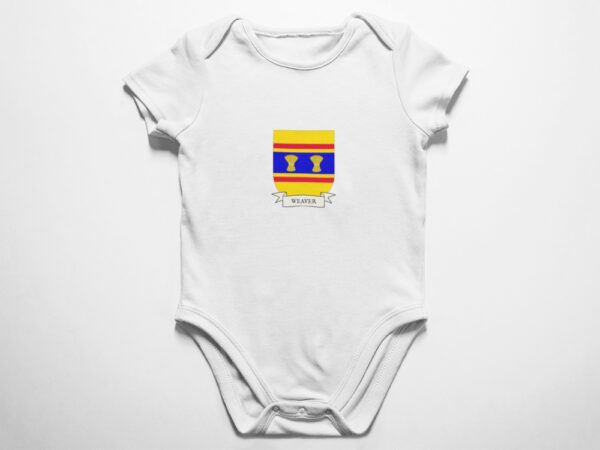 Weaver Family Coat of Arms Baby Onesie