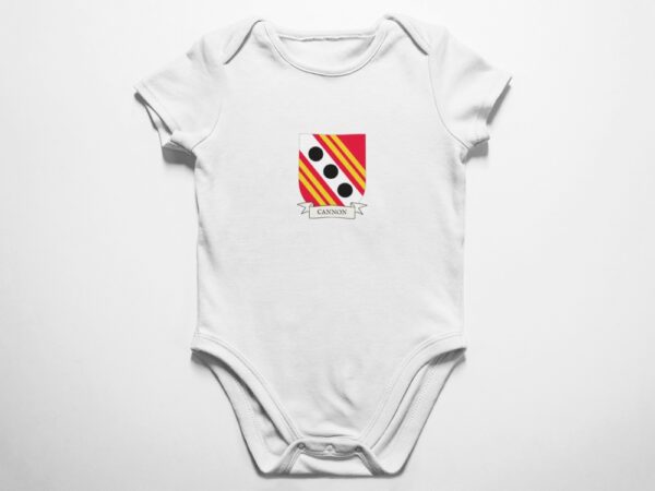 Cannon Family Coat of Arms Baby Onesie