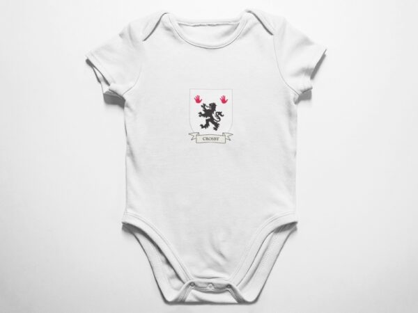 Crosby Family Coat of Arms Baby Onesie