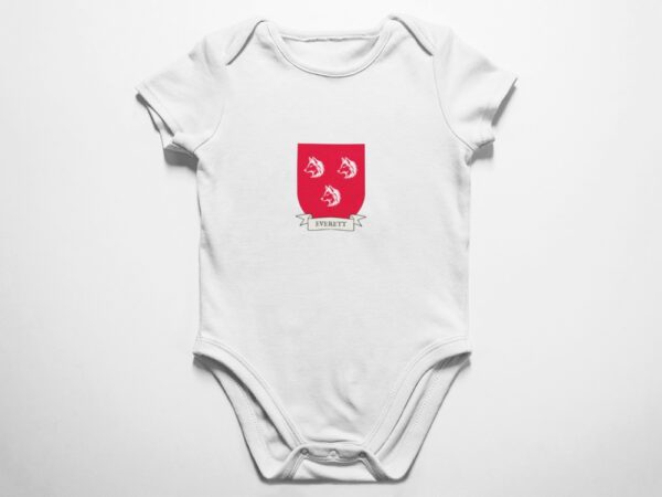 Everett Family Coat of Arms Baby Onesie