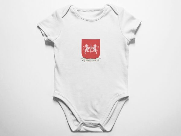 Finnegan Family Coat of Arms Baby Onesie Bodysuit