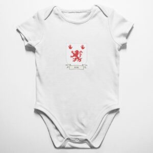 Fox Family Coat of Arms Baby Onesie Bodysuit