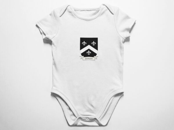 Jenkins Family coat of arms baby Onesie