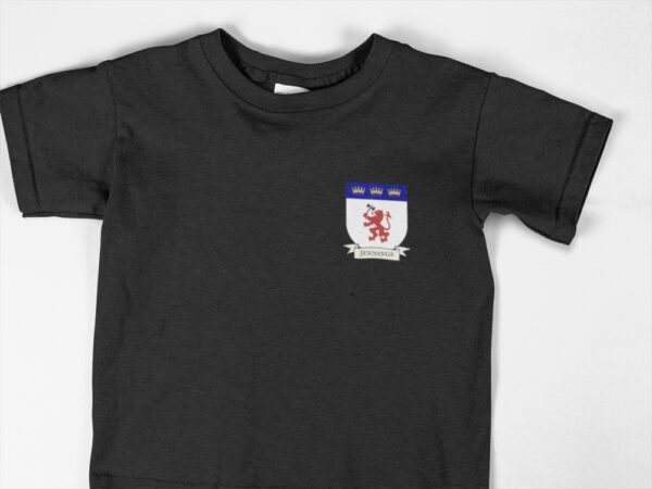 Jennings Family Coat of Arms Kids Tee shirt