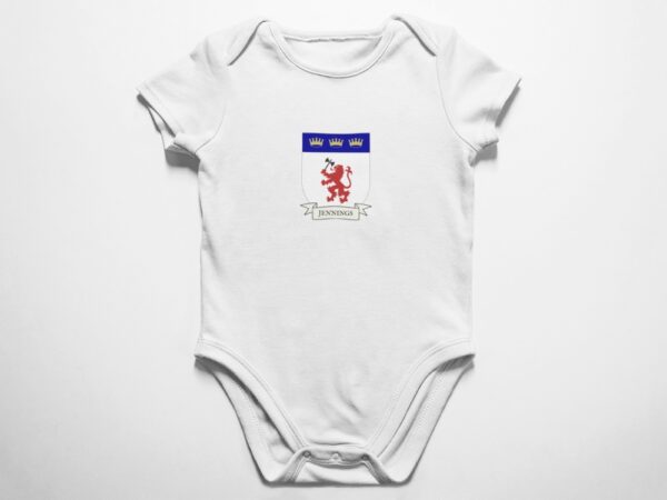 Jennings family Coat of Arms Baby Onesie