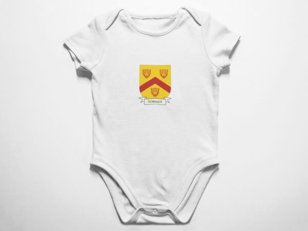 Norman Family Coat of Arms Baby Onesie