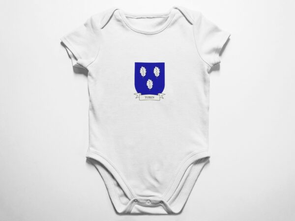Tobin Family Coat of Arms Baby Onesie