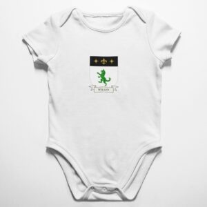 Wilson Family Coat of Arms Baby Onesie Bodysuit