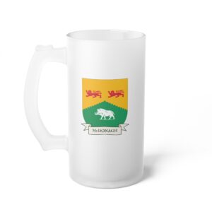 McDonagh Family Coat of Arms 16oz. Beer Mug