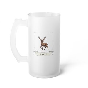 Carty Family Coat of Arms 16oz. Beer Mug
