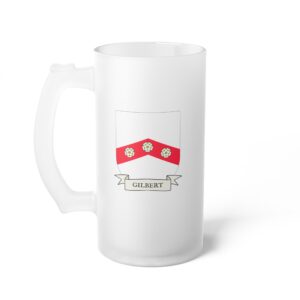 Gilbert Family Coat of Arms Beer Mug