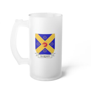 McQuaid Family Coat of Arms 16oz. Beer Mug