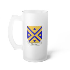 Brogan Family Coat of Arms 16oz. Beer Mug